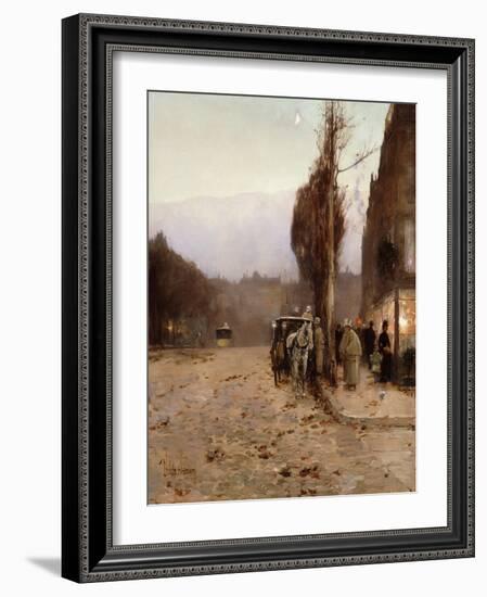 Paris at Twilight-Childe Hassam-Framed Giclee Print