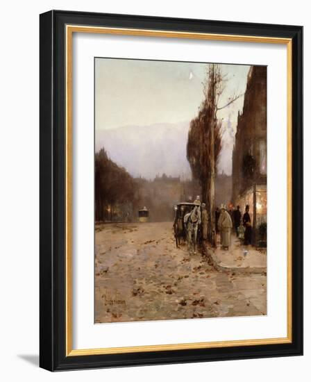 Paris at Twilight-Childe Hassam-Framed Giclee Print