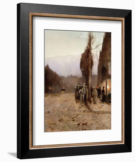 Paris at Twilight-Childe Hassam-Framed Premium Giclee Print