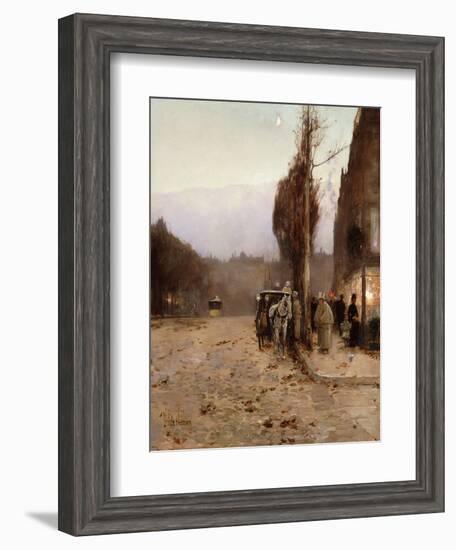 Paris at Twilight-Childe Hassam-Framed Giclee Print