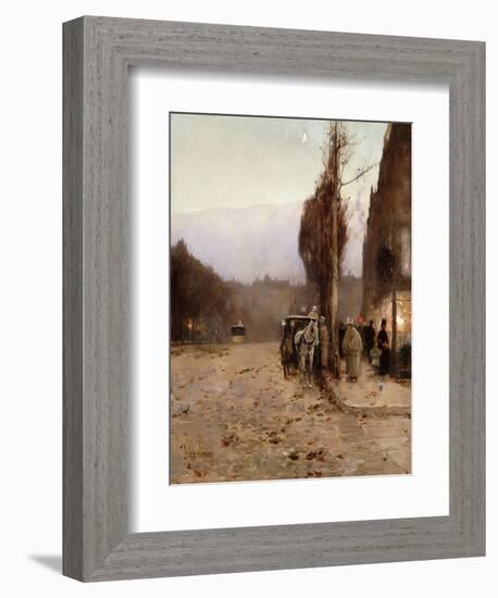 Paris at Twilight-Childe Hassam-Framed Giclee Print