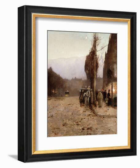 Paris at Twilight-Childe Hassam-Framed Giclee Print