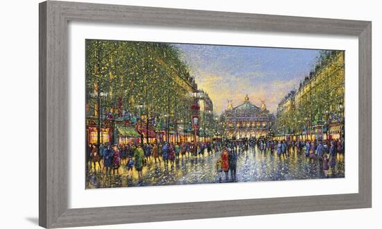 Paris Avenue de l'Opera - Detail-Guy Dessapt-Framed Giclee Print