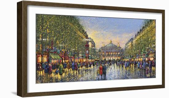 Paris Avenue de l'Opera - Detail-Guy Dessapt-Framed Giclee Print