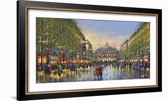 Paris Avenue de l'Opera - Detail-Guy Dessapt-Framed Giclee Print