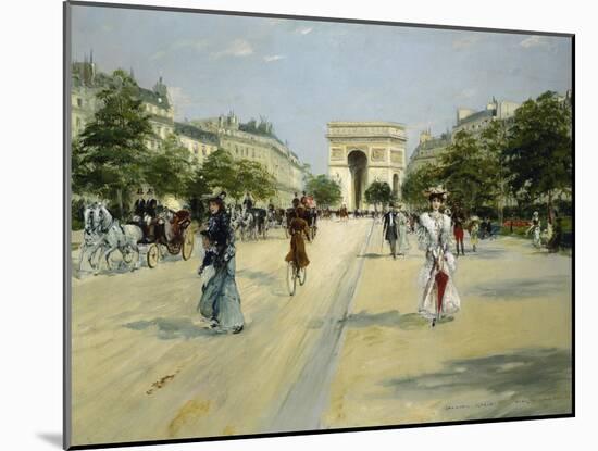 Paris, Avenue Du Bois De Boulogne-Georges Stein-Mounted Giclee Print