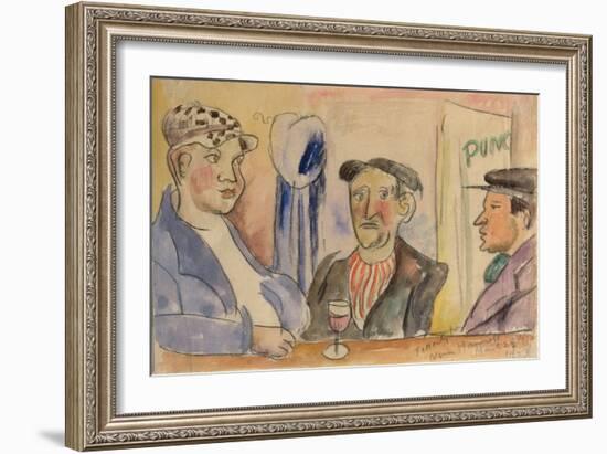 Paris Bar, 1923-Nina Hamnett-Framed Giclee Print