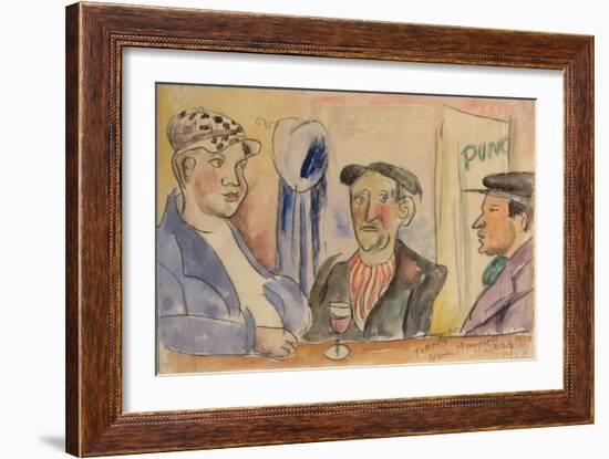 Paris Bar, 1923-Nina Hamnett-Framed Giclee Print