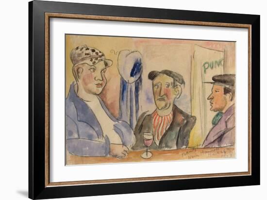 Paris Bar, 1923-Nina Hamnett-Framed Giclee Print