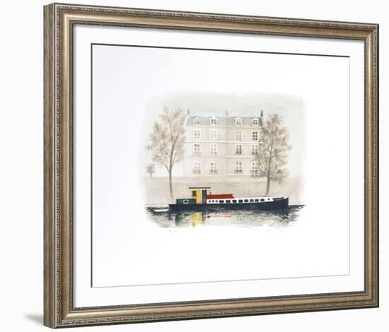 Paris Barge-Mary Faulconer-Framed Collectable Print