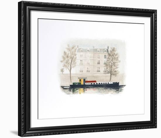 Paris Barge-Mary Faulconer-Framed Collectable Print