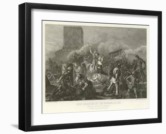 Paris Besieged by the Normans, Ad 885-Alphonse Marie de Neuville-Framed Giclee Print