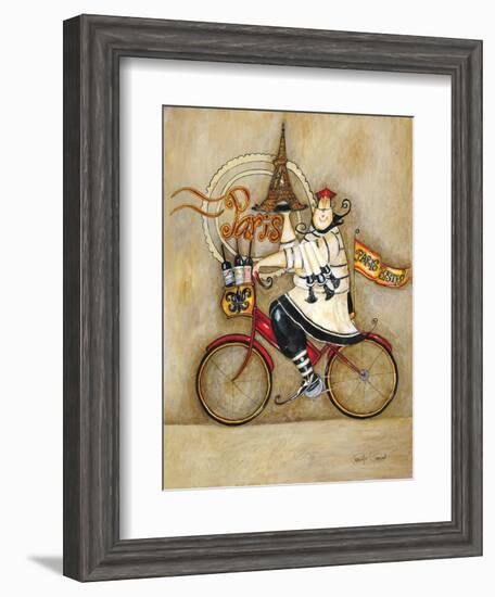 Paris Bistro II-Jennifer Garant-Framed Giclee Print