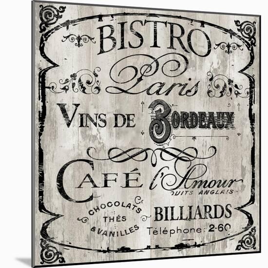 Paris Bistro III-Color Bakery-Mounted Giclee Print