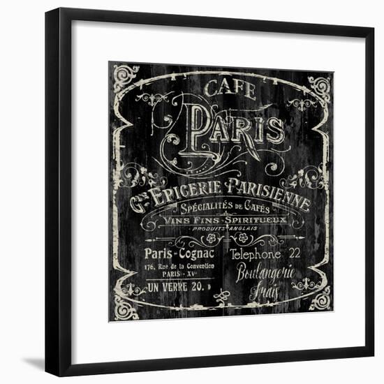 Paris Bistro VI-Color Bakery-Framed Giclee Print