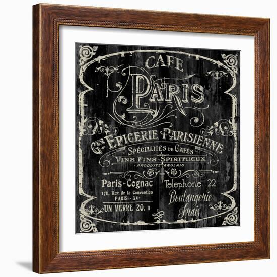 Paris Bistro VI-Color Bakery-Framed Giclee Print