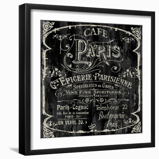 Paris Bistro VI-Color Bakery-Framed Giclee Print