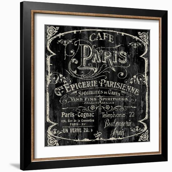 Paris Bistro VI-Color Bakery-Framed Giclee Print