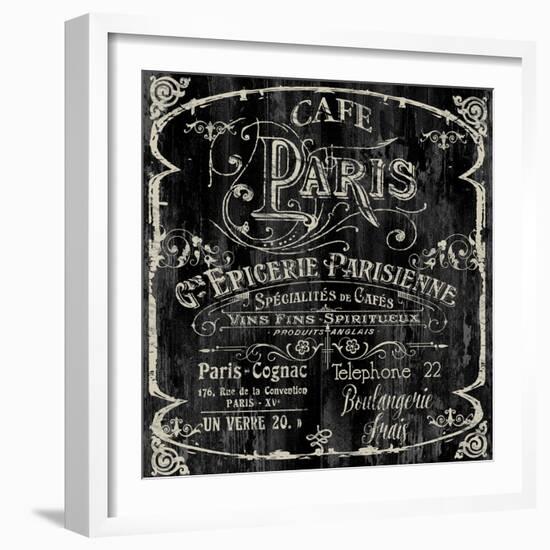 Paris Bistro VI-Color Bakery-Framed Giclee Print