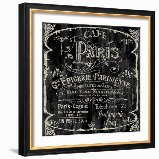 Paris Bistro VI-Color Bakery-Framed Giclee Print