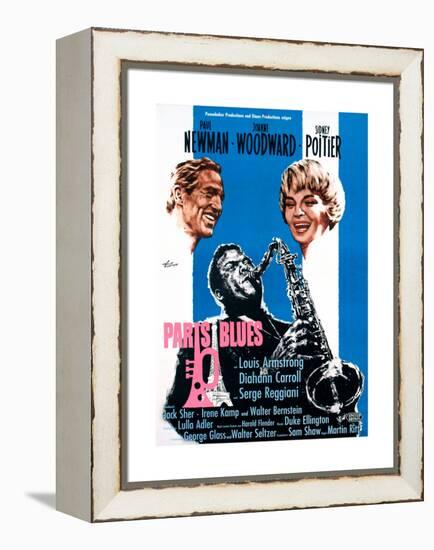 Paris Blues, from Left, Paul Newman, Sidney Poitier, Joanne Woodward, 1961-null-Framed Premier Image Canvas