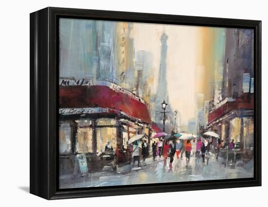 Paris Boulevard-Brent Heighton-Framed Stretched Canvas