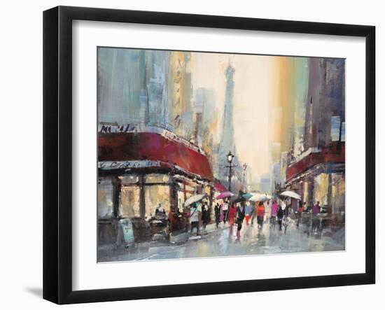 Paris Boulevard-Brent Heighton-Framed Art Print