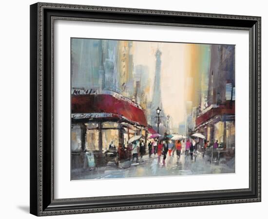 Paris Boulevard-Brent Heighton-Framed Art Print