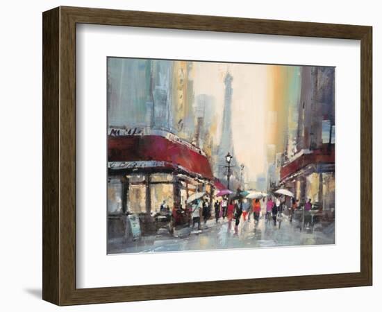 Paris Boulevard-Brent Heighton-Framed Art Print