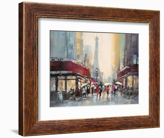 Paris Boulevard-Brent Heighton-Framed Art Print