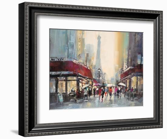 Paris Boulevard-Brent Heighton-Framed Art Print