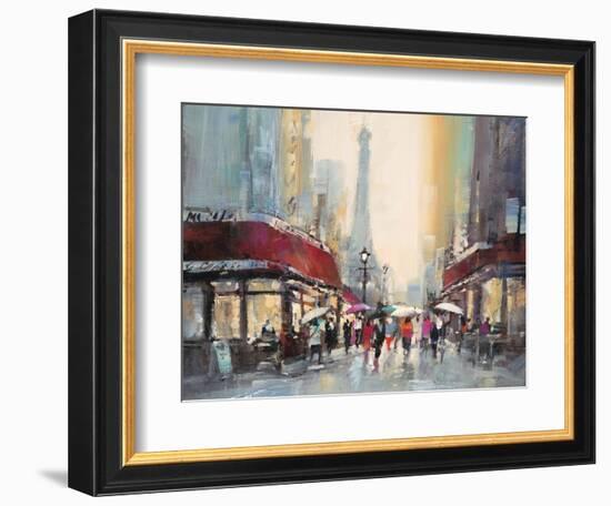 Paris Boulevard-Brent Heighton-Framed Art Print