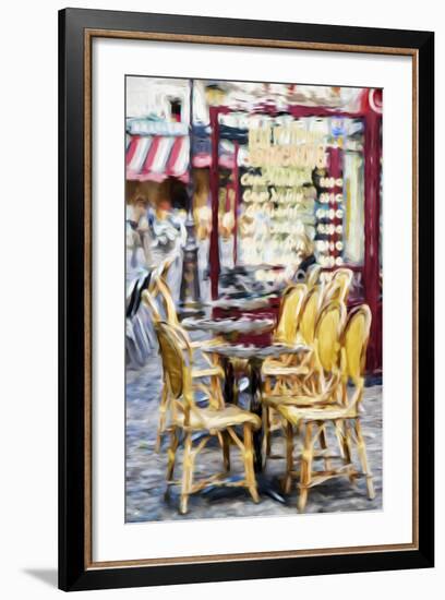 Paris Brasserie - In the Style of Oil Painting-Philippe Hugonnard-Framed Giclee Print