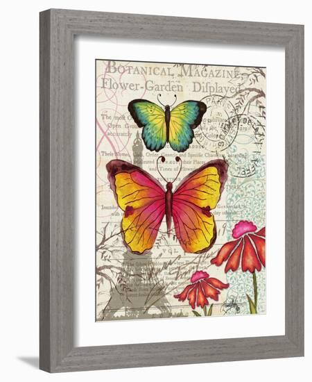 Paris Butterflies I-Elizabeth Medley-Framed Art Print