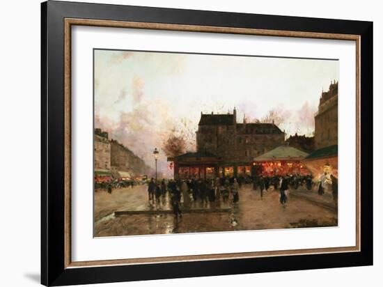 Paris by Night (France)-Luigi Loir-Framed Giclee Print