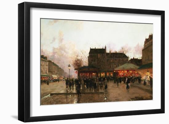 Paris by Night (France)-Luigi Loir-Framed Giclee Print