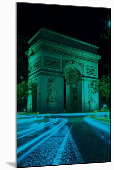 Paris by Night II-Joseph Eta-Mounted Art Print