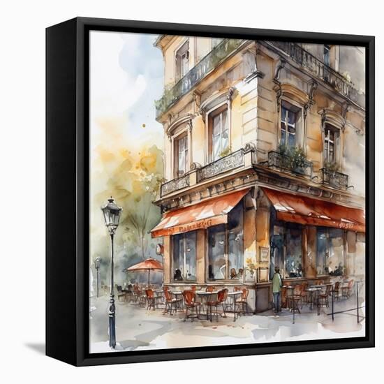 Paris Cafe 11-LSR Design Studio-Framed Stretched Canvas