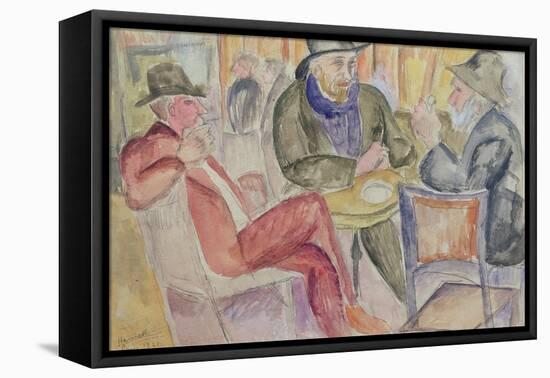 Paris Cafe, 1921-Nina Hamnett-Framed Premier Image Canvas