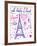 Paris Calligraphy - Set of Hand-Lettered Design Elements-emeget-Framed Art Print