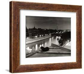 Paris, Cats at Night-Robert Doisneau-Framed Art Print