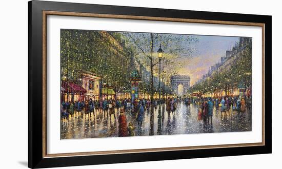 Paris Champs Elysees - Detail-Guy Dessapt-Framed Giclee Print