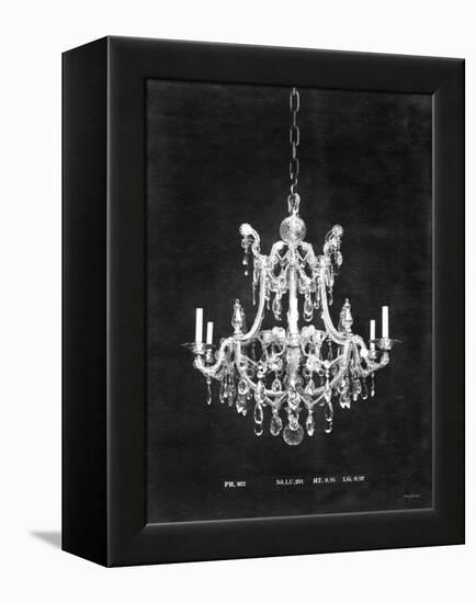 Paris Chandelier on Black 3-Morgan Yamada-Framed Stretched Canvas