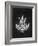 Paris Chandelier on Black 3-Morgan Yamada-Framed Art Print