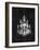 Paris Chandelier on Black 4-Morgan Yamada-Framed Art Print