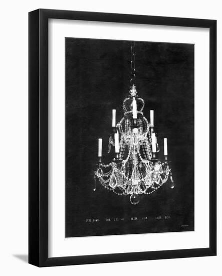 Paris Chandelier on Black 4-Morgan Yamada-Framed Art Print