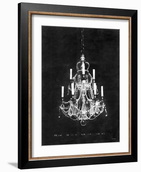 Paris Chandelier on Black 4-Morgan Yamada-Framed Art Print