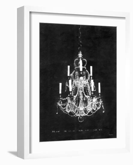 Paris Chandelier on Black 4-Morgan Yamada-Framed Art Print