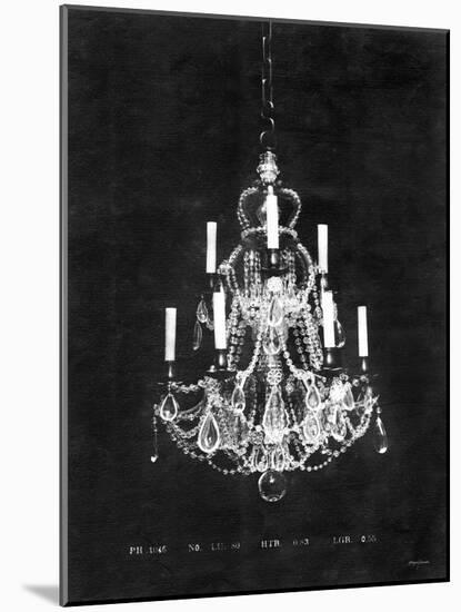 Paris Chandelier on Black 4-Morgan Yamada-Mounted Art Print