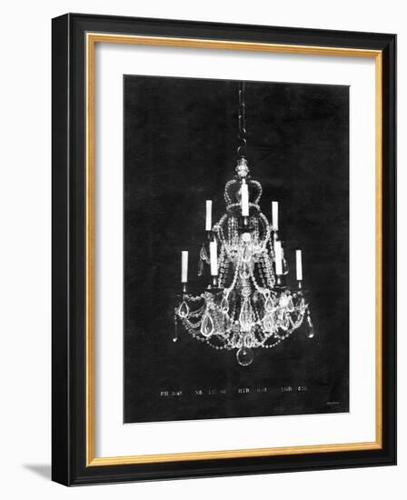 Paris Chandelier on Black 4-Morgan Yamada-Framed Art Print